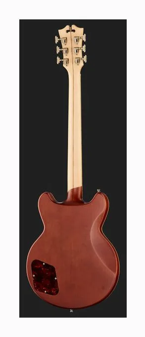 DAngelico Deluxe Brighton Matte Walnut, mostek i klucze strojcze