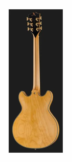 DAngelico Deluxe Mini DC Satin Honey, profil boczny korpusu