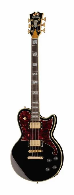 DAngelico DLX Atlantic Bariton Solid BLK widziana od przodu