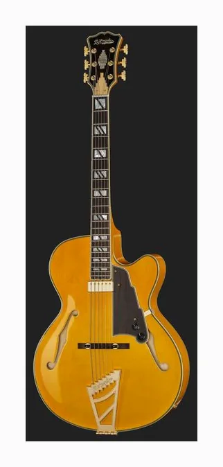 DAngelico Excel 16 Amber, profil boczny korpusu