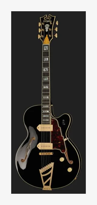 DAngelico Excel 59 Solid Black, profil boczny korpusu