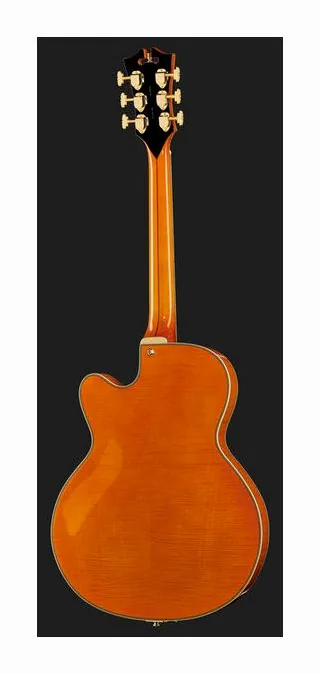 DAngelico Excel 59 Viola ujęta od przodu na neutralnym tle