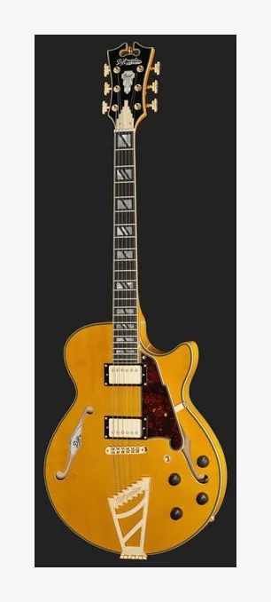 DAngelico Excel SS Amber, tył korpusu