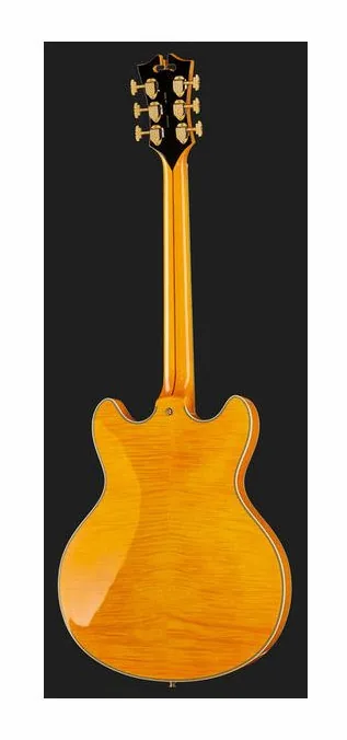 DAngelico Excel DC Vintage Natural, profil boczny korpusu