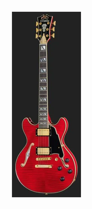 DAngelico Excel Mini DC Trans Cherry 25, przełącznik przetworników i gniazdo wyjściowe
