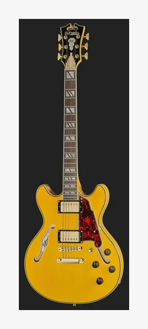 DAngelico Excel Mini DC Amber, linie korpusu z góry