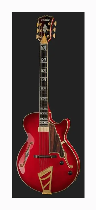 DAngelico Excel SS Soho Dark Cherry Burs, gryf i podstrunnica z boku