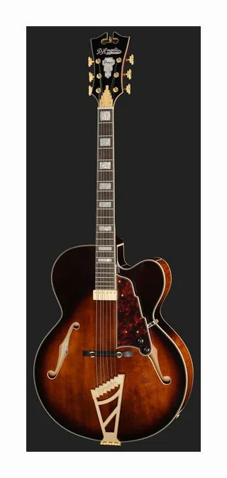 DAngelico Premier EXL1 Honey Blonde sfotografowana frontalnie