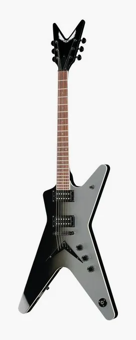 Dean Guitars ML 79 Gray Black Fade ujęta od przodu na neutralnym tle