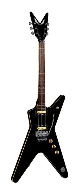 Dean Guitars ML 79 Floyd Classic Black ujęta od przodu na neutralnym tle