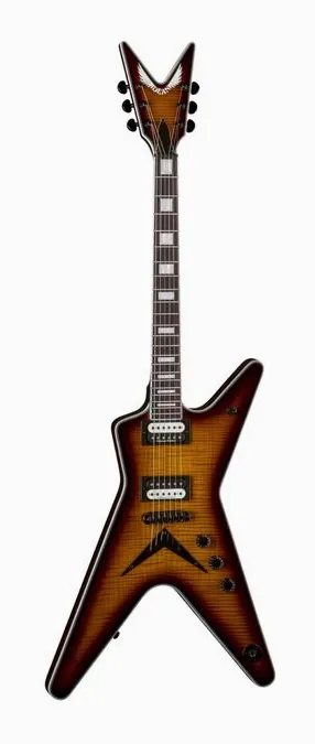 Dean Guitars ML Select Flame Top TBZ sfotografowana frontalnie