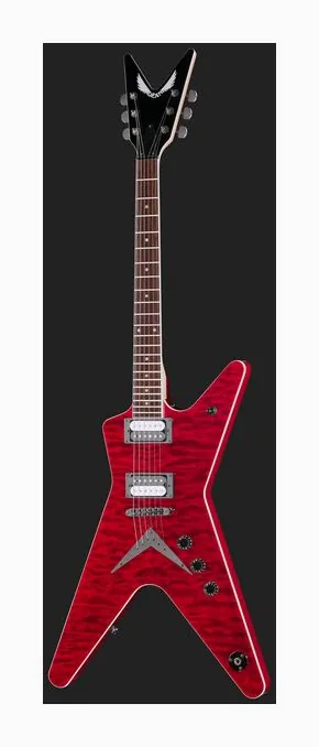 Dean Guitars MLX Quilt Maple TBZ sfotografowana frontalnie