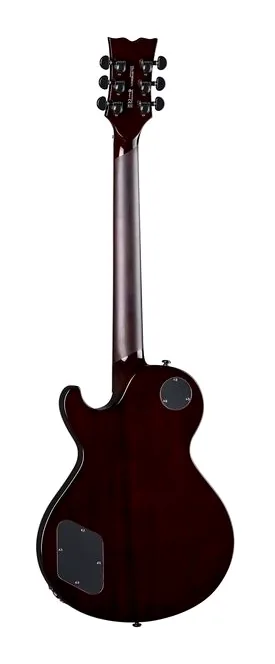 Dean Guitars Thoroughbred Select Quilt TCB, główka z kluczami i logo