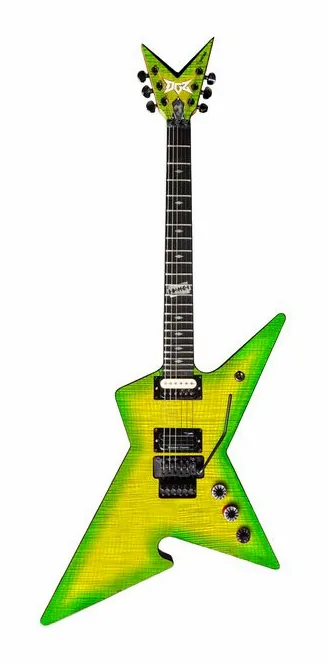 DGZ Dime Guitarz Culprit Standard Dime Slime sfotografowana frontalnie