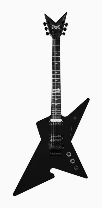 DGZ Dime Guitarz Culprit Standard Blackjack widziana od przodu