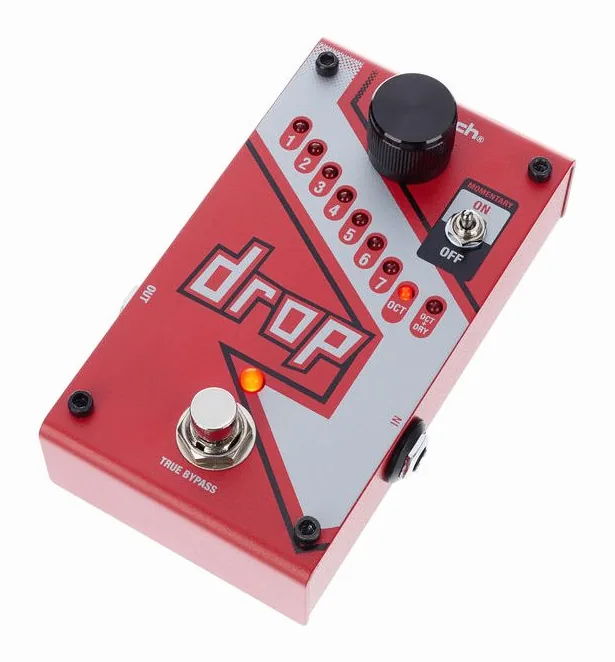 Digitech The Drop, footswitch z bliska
