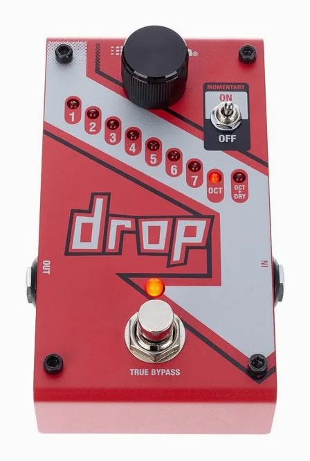 Digitech The Drop, złącza z tyłu urządzenia