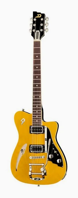 Duesenberg Caribou Butterscotch sfotografowana frontalnie