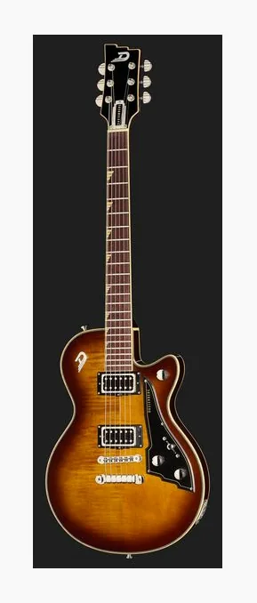 Duesenberg Fantom Series S Tobacco Burst, korpus i lakier z bliska