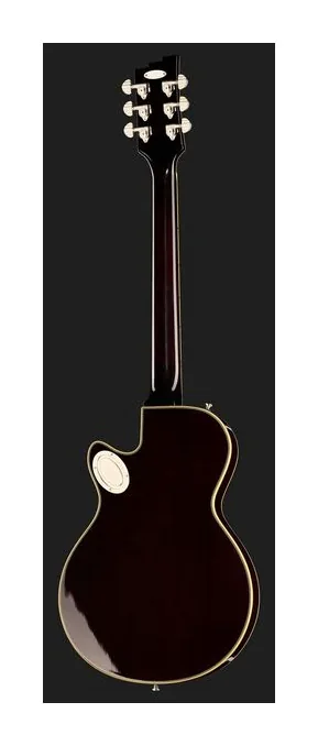 Duesenberg Fantom Series S Tobacco Burst, główka z kluczami i logo