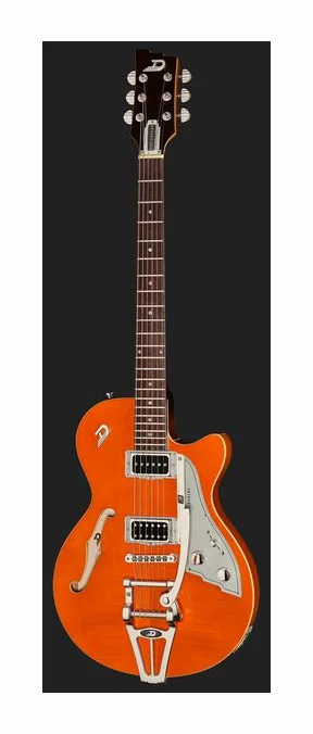 Duesenberg Starplayer CBR Trans Orange, korpus i lakier z bliska