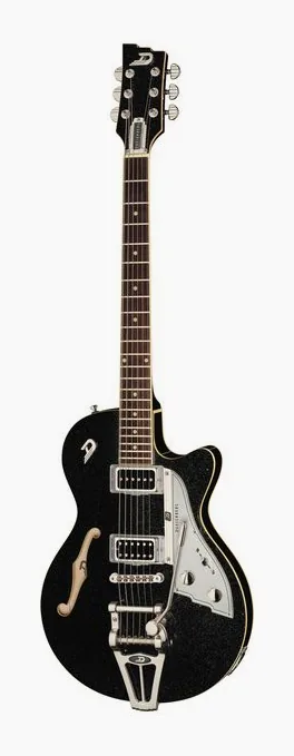Duesenberg Starplayer TV Midnight Flake z bliska od przodu