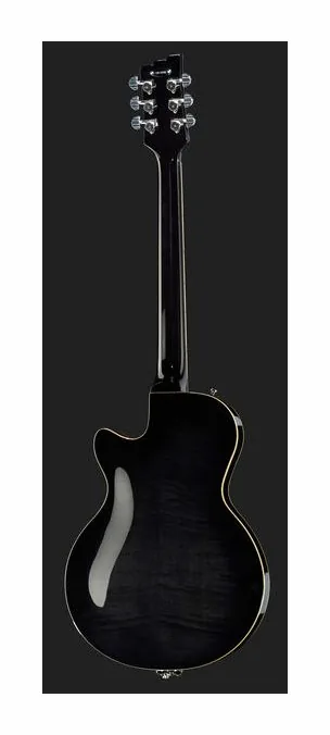 Duesenberg Starplayer TV Gold Burst ujęta od przodu na neutralnym tle