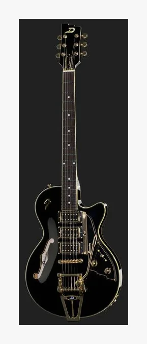 Duesenberg Starplayer TV Custom Black, profil boczny korpusu