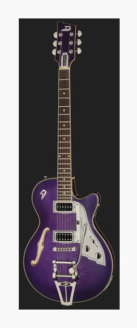 Duesenberg Starplayer TV Galaxy Burst, gryf i podstrunnica z boku