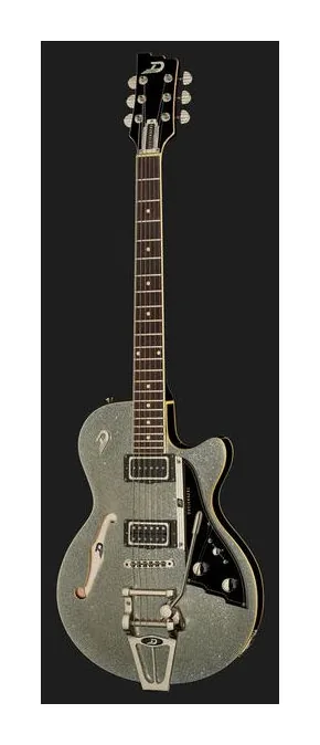 Duesenberg Starplayer TV Silver Sparkle, profil boczny korpusu