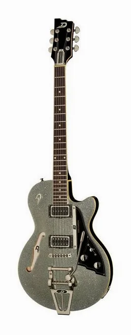 Duesenberg Starplayer TV Silver Sparkle z bliska od przodu