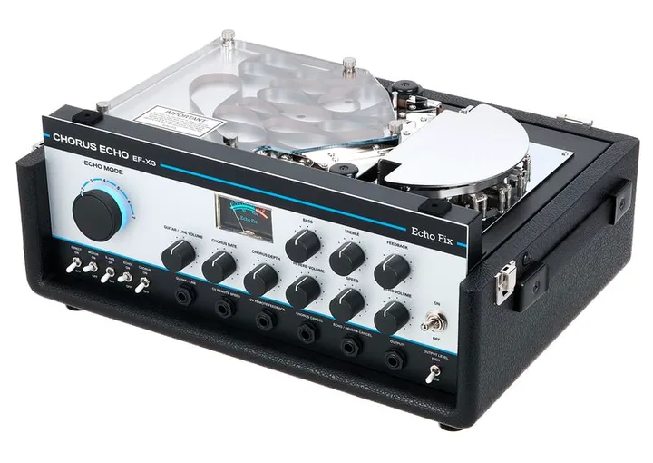 Echo Fix EF-X3 Chorus Echo Silver Tolex, złącza z tyłu urządzenia