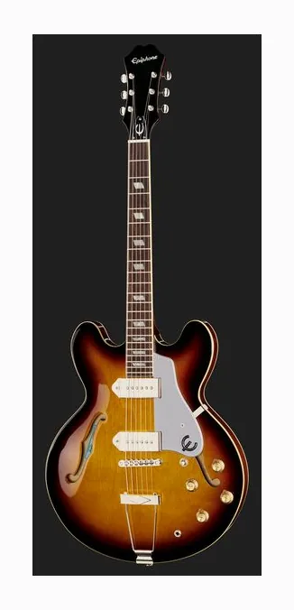 Epiphone Casino Vintage Sunburst, gryf i podstrunnica z boku
