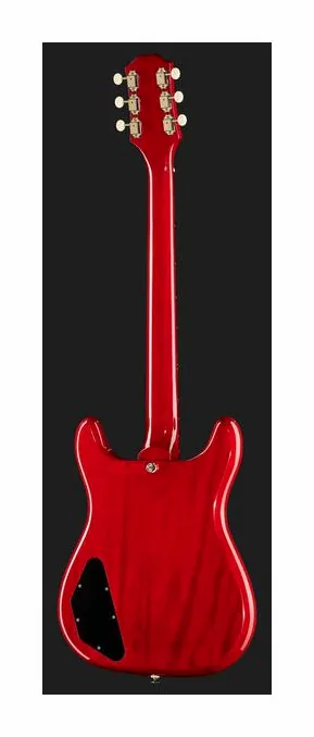 Epiphone Crestwood Custom Cherry, linie korpusu z góry