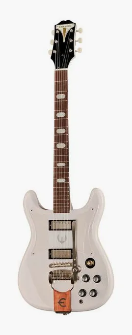 Epiphone Crestwood Custom Polaris White widziana od przodu