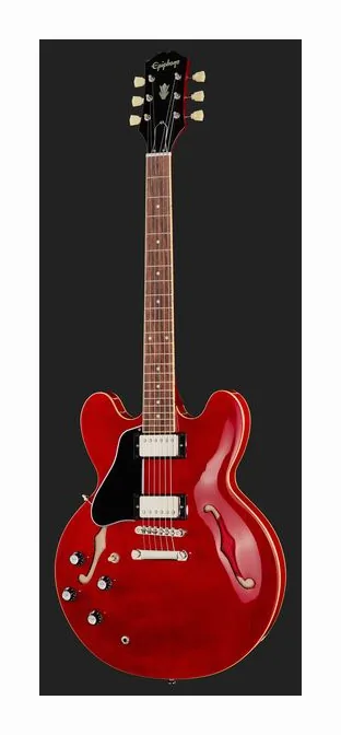 Epiphone ES-335 Cherry LH, profil boczny korpusu