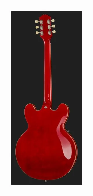 Epiphone ES-335 Cherry LH, gryf i podstrunnica z boku