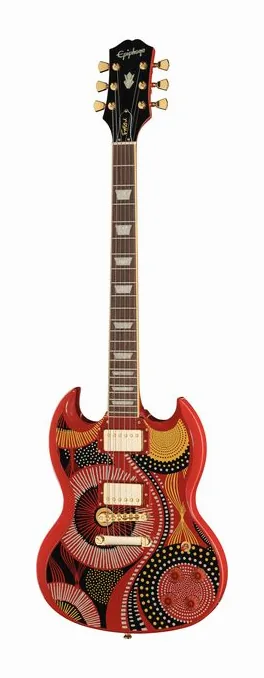 Epiphone Fatoumata Diawara SG sfotografowana frontalnie