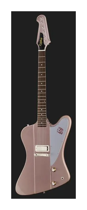 Epiphone 1963 Firebird I Silver Mist widziana od przodu