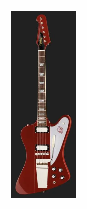 Epiphone 1963 Firebird V Ember Red, mostek i klucze strojcze