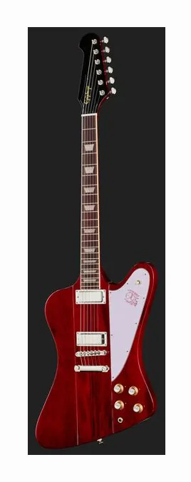 Epiphone Firebird Wine Red LH z bliska od przodu