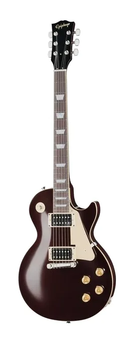 Epiphone Jeff Beck Oxblood 1954 LesPaul sfotografowana frontalnie