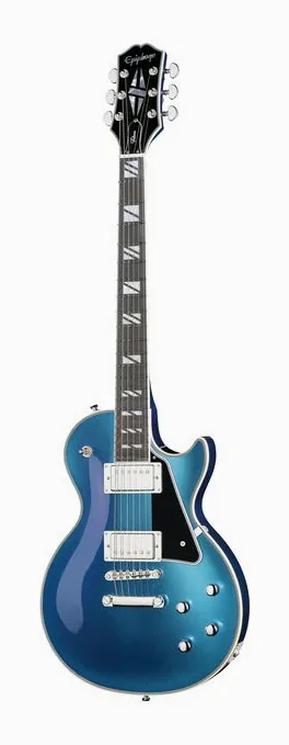 Epiphone Les Paul Junior TV Yellow ujęta od przodu na neutralnym tle