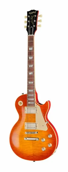 Epiphone 1959 Les Paul Standard Re GPB ujęta od przodu na neutralnym tle