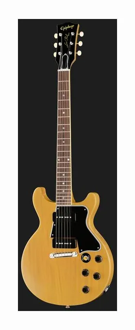 Epiphone Les Paul Tribute Plus HCS, główka z kluczami i logo