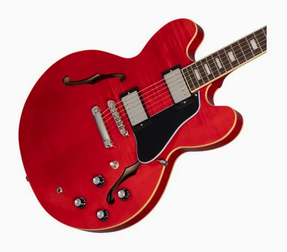 Epiphone Marty Schwartz ES-335 SC, przełącznik przetworników i gniazdo wyjściowe