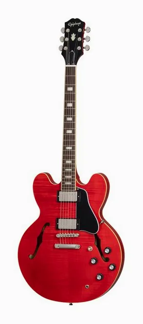 Epiphone Marty Schwartz ES-335 SC sfotografowana frontalnie