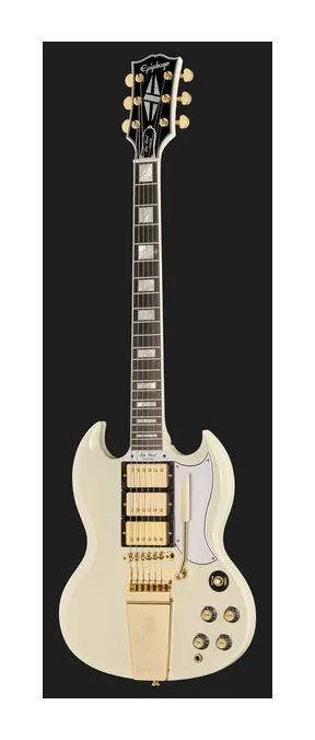 Epiphone SG Custom AW ujęta od przodu na neutralnym tle