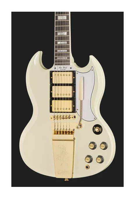 Epiphone SG 1963 Custom Maestro CW VOS, przełącznik przetworników i gniazdo wyjściowe