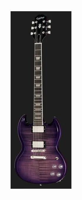 Epiphone SG Modern Figured Purple Burst, tył korpusu